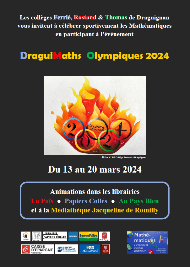 affiche draguimaths olympiques 2024